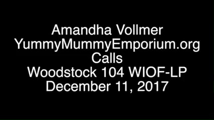 Amandha Vollmer with Paula Gloria on Public Radio Woodstock 104 WIOF
