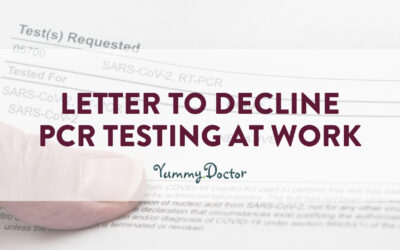 Letter to decline PCR testing at work