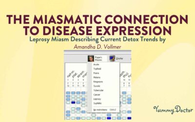 The Miasmatic Connection to Disease Expression: Leprosy Miasm Describing Current Detox Trends by ADV