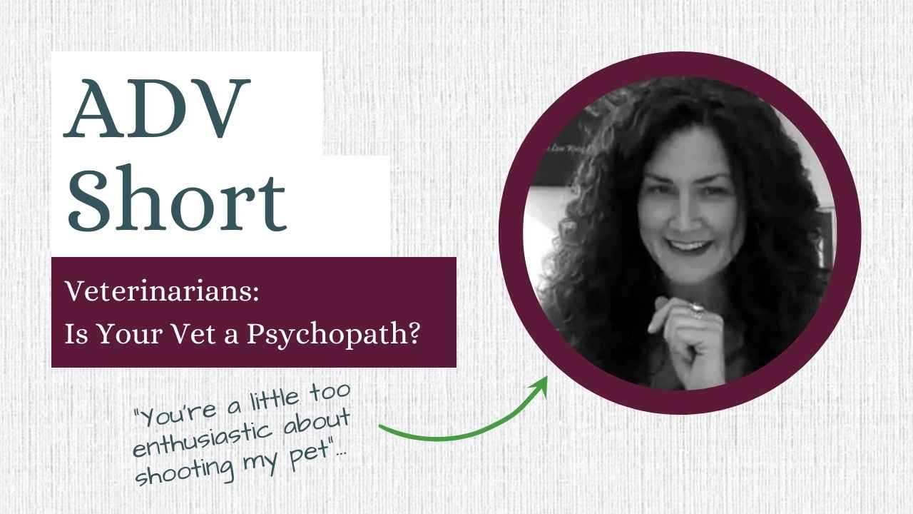 Veterinarians Is Your Vet a Psychopath By Amandha Vollmer (ADV)
