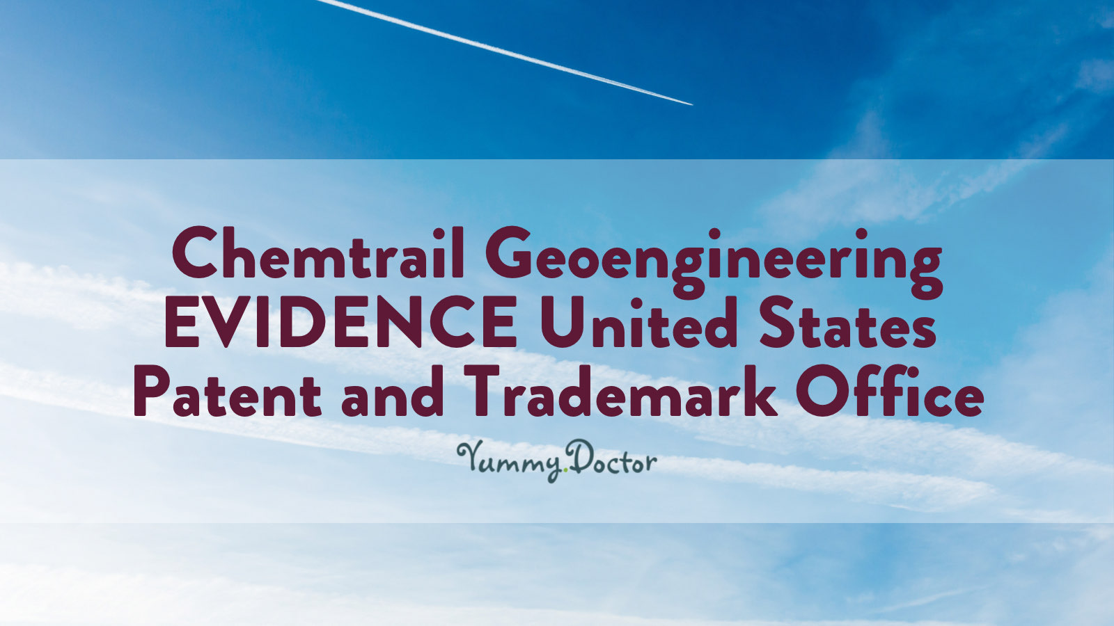 Yummy Doctor Holistic Health Education - Blog - Geoengineering