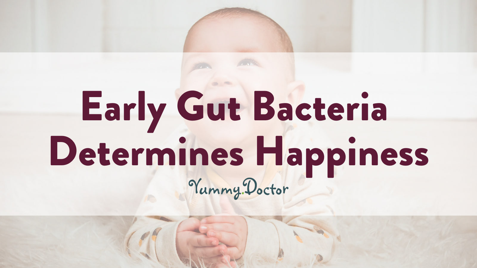 Yummy Doctor Holistic Health Education - Blog - Early Gut Bacteria Determines Happiness