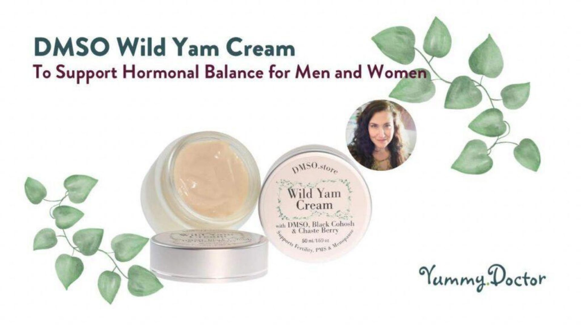DMSO Wild Yam Cream - Natural Handcrafted Hormone Support by Amandha Vollmer (ADV)