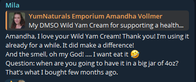 Yummy Doctor Holistic Health Education - Blog - DMSO Wild Yam Cream 4