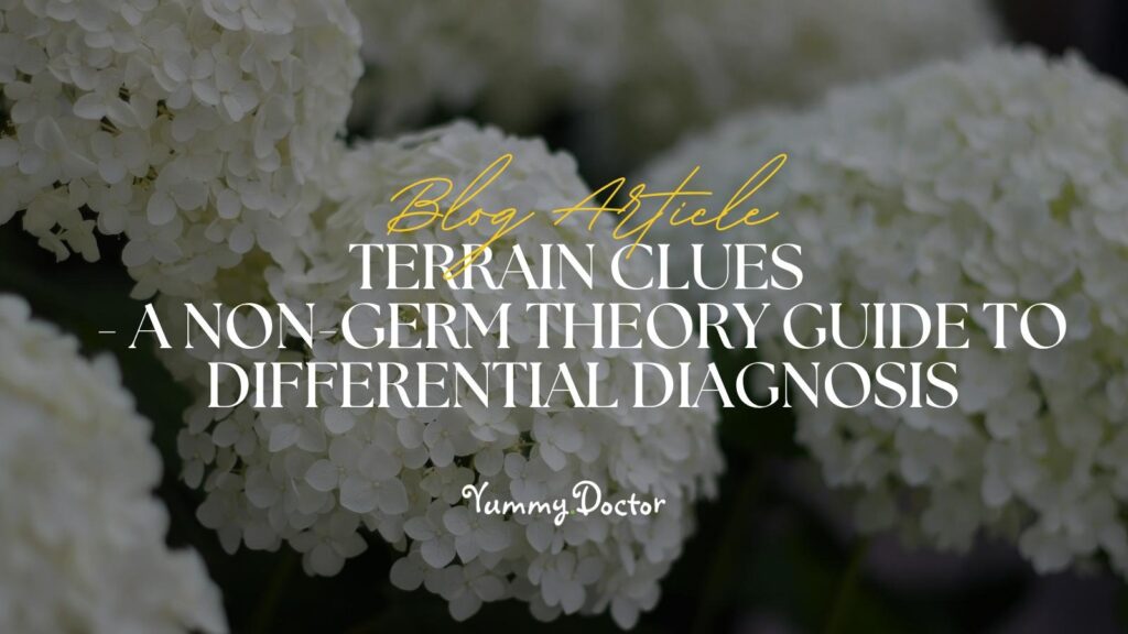 Yummy Doctor Holistic Health Education - Blog - Terrain Clues - A Non-Germ Theory Guide to Differential Diagnosis